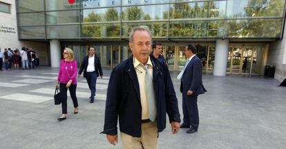 El juez José Castro, en la Ciudad de la Justicia de Valencia, donde tomó declaración a varios testigos en 2012.