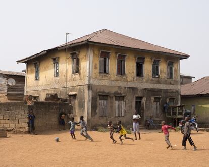 Casa em Ibadan, interior da Nigéria.