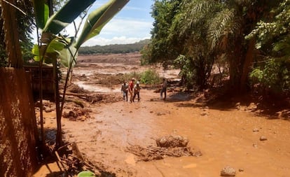 Área de Brumandinho após rompimento da barragem. Região fica a 60 km de Belo Horizonte. 