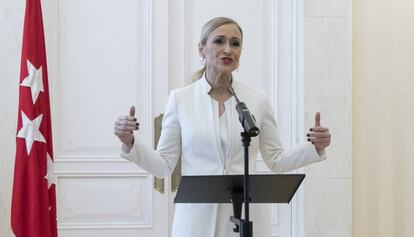 La expresidenta de la Comunidad de Madrid, Cristina Cifuentes.