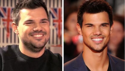 L'actor Taylor Lautner, ara i abans.