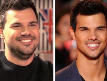 L'actor Taylor Lautner, ara i abans.