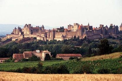 La ciudad de Carcasona (sur de Francia), ruta de los cátaros.