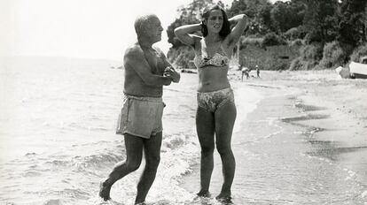 Pablo Picasso y Françoise Gilot