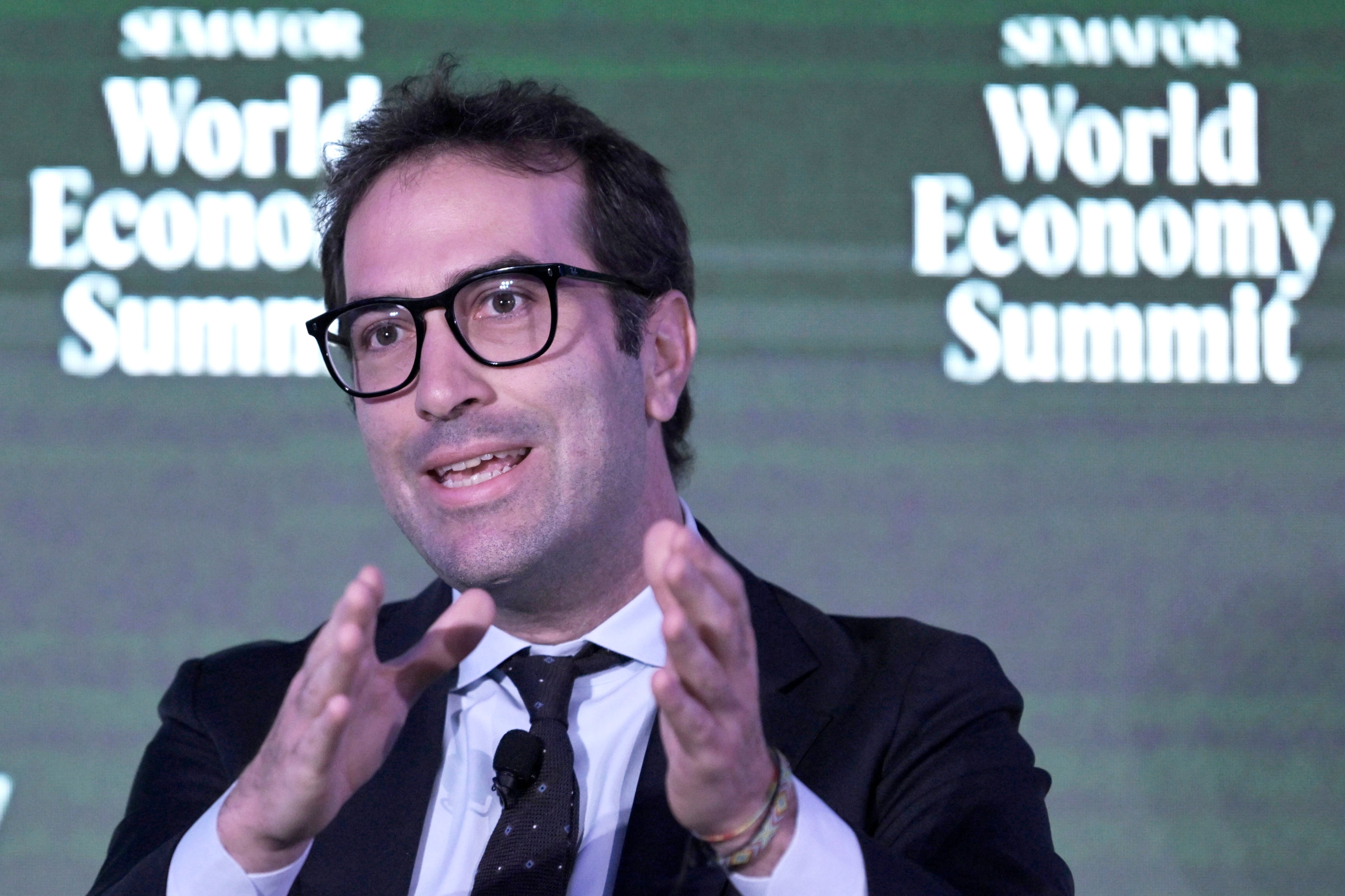 El ministro español de Economía, Carlos Cuerpo, este miércoles en Washington.