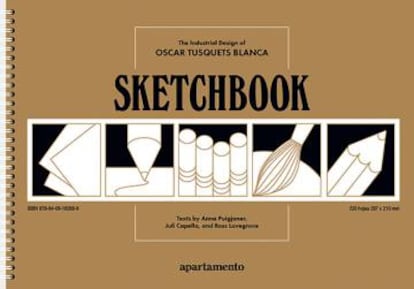 Cubierta de 'Sketchbook, que edita Apartamento y recopila algunos de los bocetos más representativos de la obra de Tusquets.