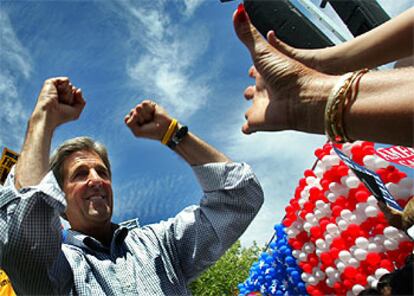 John Kerry, a su llegada el sábado a un acto electoral en La Junta, en el Estado de Colorado.