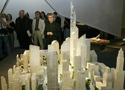 El arquitecto Daniel Libeskind, en la presentación de su retrospectiva en el Museo Judío de Berlín.