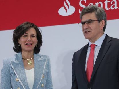 Ana Botín, presidenta de Banco Santander, y José Antonio Álvarez, consejero delegado