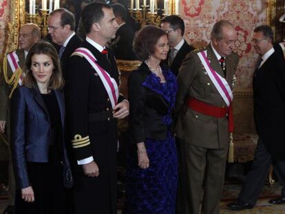 Una imagen de la Pascual militar de 2012, en el Palacio Real.