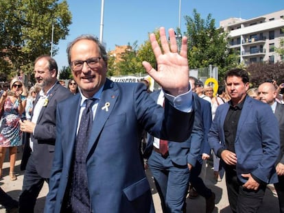 Quim Torra, en un acto conmemorativo del 1-O.