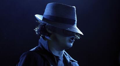 Jack White, en su actuación en el Hackney Weekend de Londres en junio.