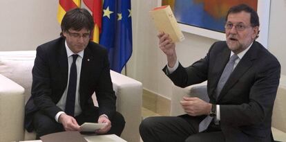 Mariano Rajoy i Carles Puigdemont.