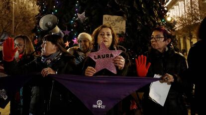 Concentración en Pamplona por el asesinato de Laura Luelmo.