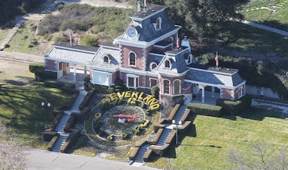 Casa principal del rancho Neverland.