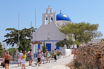 La iglesia de Agios Georgios, en Iraklia.