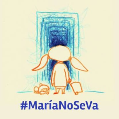 Imagen compartida en redes sociales con el hashtag #MariaNoSeVa.