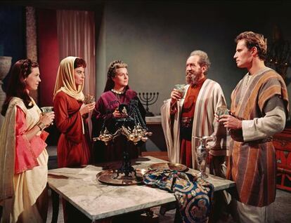 Fotograma de la película 'Ben-Hur',' protagonizada por Charlton Heston (derecha).