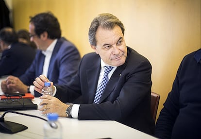 Artur Mas at CDC headquarters on Monday.