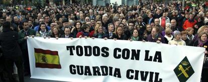 Concentraci&oacute;n en Ceuta en apoyo a la Guardia Civil. 