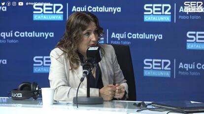 La consejera de Presidencia. Laura Vilagrà, este miércoles en el programa Aquí Catalunya.