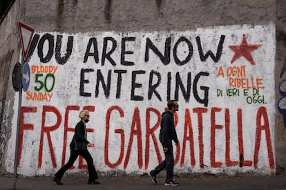 Una de las calles del barrio romano de Garbatella.