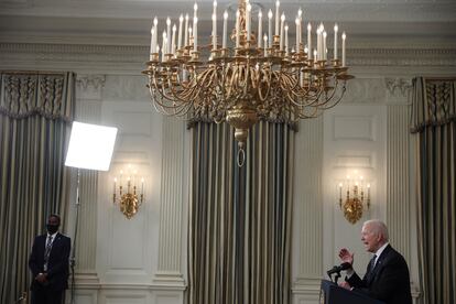 El presidente de EE UU, Joe Biden, este martes en la Casa Blanca.