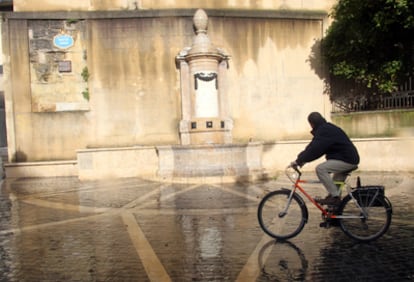 La fuente de Atxuri, en Bilbao, uno de los elementos del Camino de Santiago en el País Vasco que se protegerá.