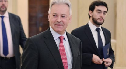 El secretario de Estado brit&aacute;nico Alan Duncan, en Atenas el pasado 5 de junio.