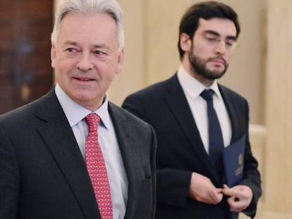 El secretario de Estado brit&aacute;nico Alan Duncan, en Atenas el pasado 5 de junio.