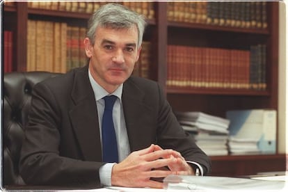 El presidente del Colegio de Abogados de Bizkaia, Nazario Oleaga