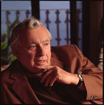 El escritor Gore Vidal, fotografiado en Ravello.