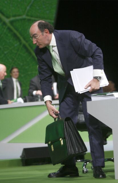 El presidente de Iberdrola, Ignacio Sánchez, clausura la junta de la compañía.