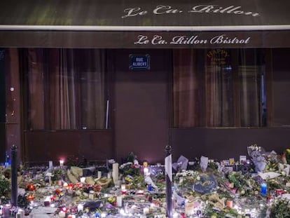 Tributo às vítimas dos ataques de sexta-feira em Paris.