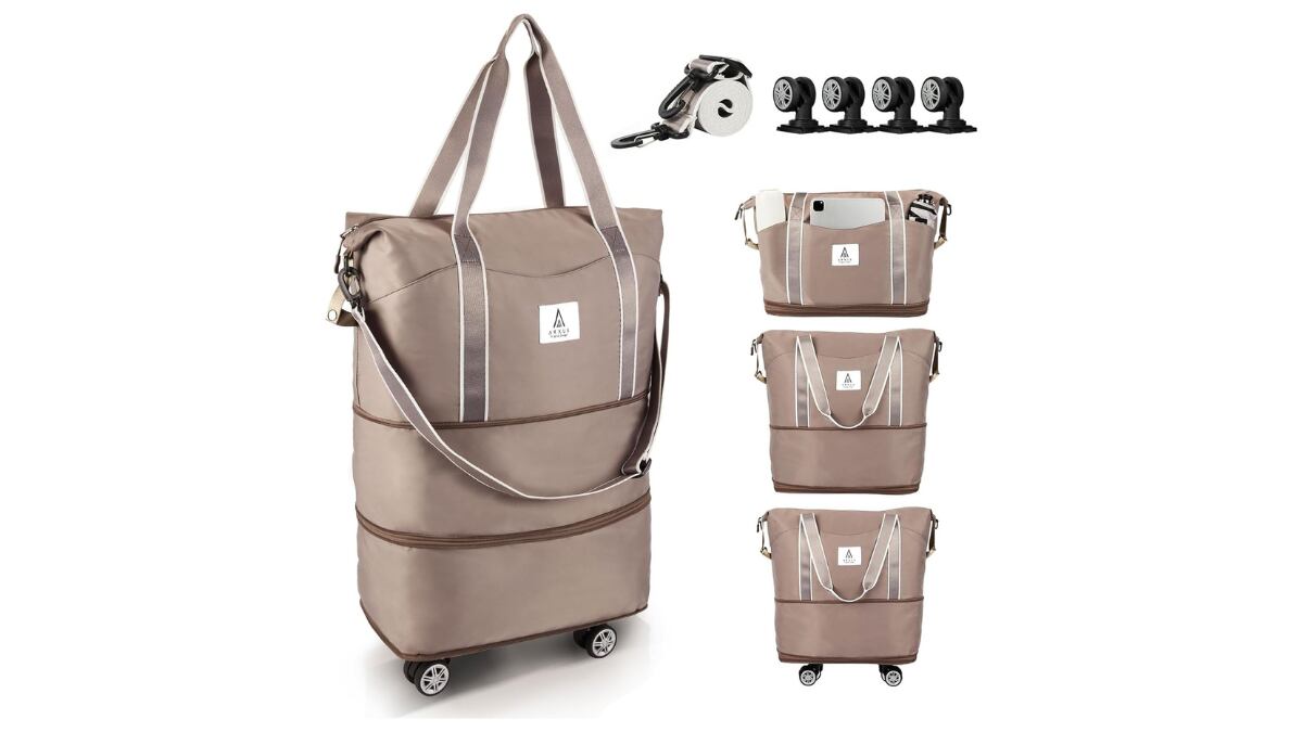 Bolso y maleta de viaje. 