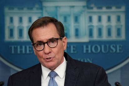 The spokesperson for the U.S. National Security Council, John Kirby, during a press conference on January 10.