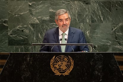 Juan Ramón de la Fuente en las oficinas de la ONU en Nueva York, el 26 de septiembre.