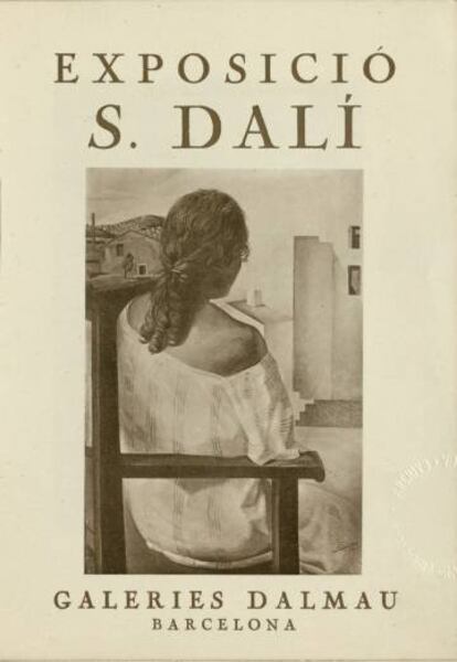Portada del catàleg de l'exposició de Dalí el 1925.