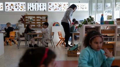 Alumnos de Infantil5 de la escuela Sant Ignasi de Manresa.