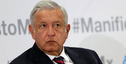 Andrés Manuel Lopez Obrador, candidato del partido Morena a la presidencia de México.