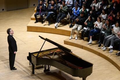 Evgeny Kissin en el Auditorio Nacional, el pasado lunes en Madrid.