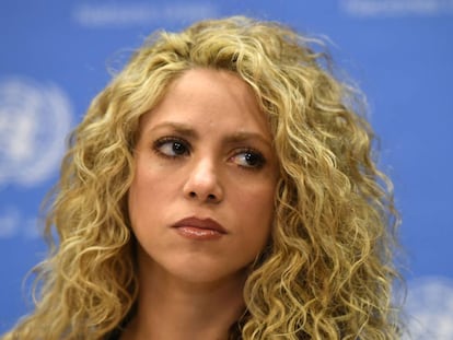 La cantante Shakira en un evento de UNICEF en 2015 