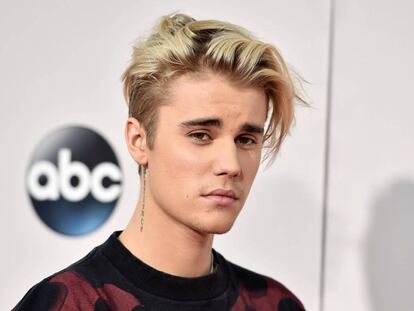 Justin Bieber en los American Music Awards en noviembre.