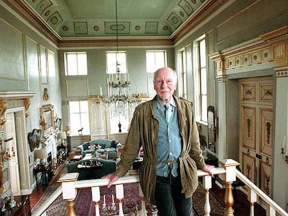 Sir John Gielgud, en la casa que ahora es propiedad de los Blair.