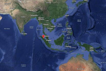 Situación de Samosir en el mapa.