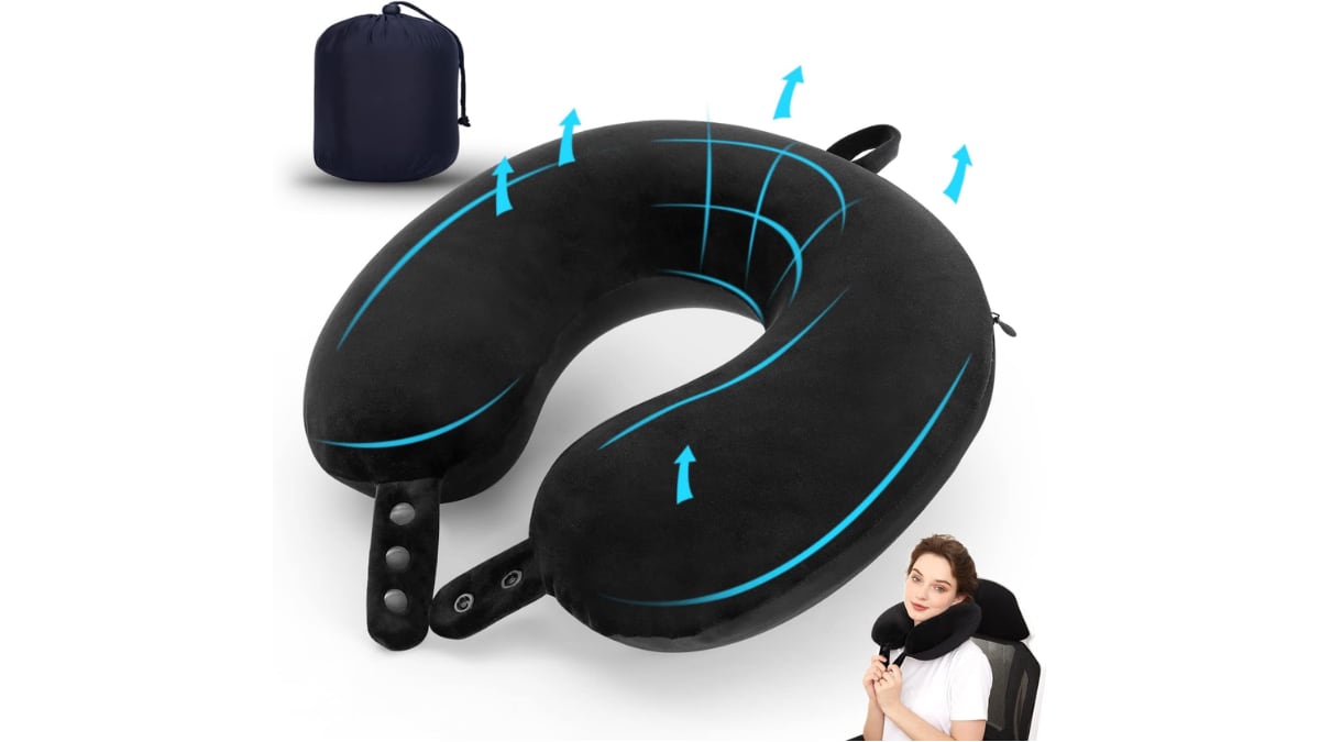 Almohada de viaje.