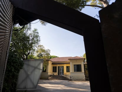 Fachada del edificio anexo al Palau de Pedralbes, en Barelona, que albergará la oficina de expresident de Pere Aragones.