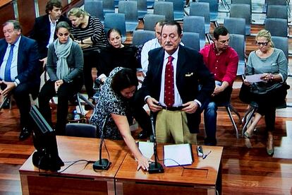 2 de octubre de 2012 En una de las sesiones del juicio por blanqueo de capitales, también conocido como 'caso Pantoja'.