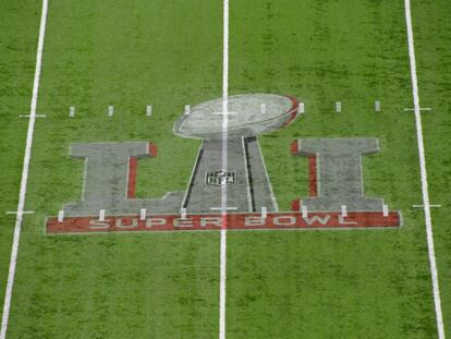 Imagen del césped del NRG Stadium.