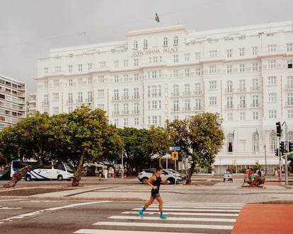 An exterior view of the building, which has 119 rooms and 101 suites. The façade was recently restored.